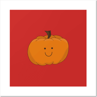 Smiling pumpkin Posters and Art